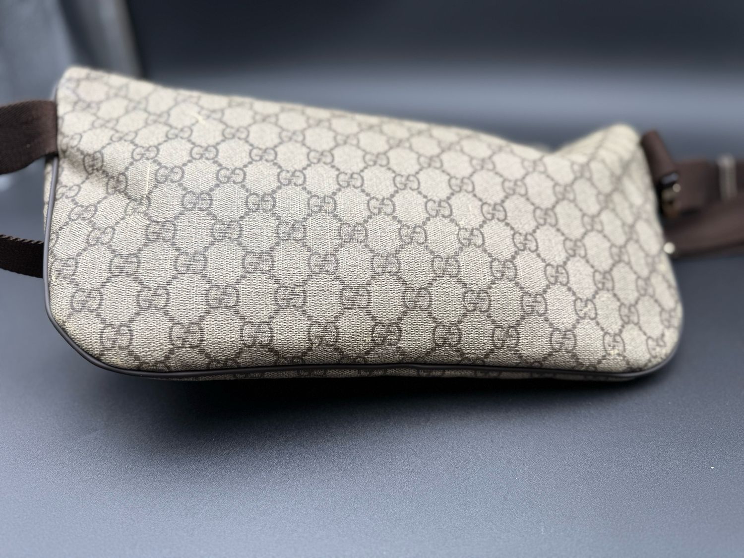 Gucci Monogram Supreme Plus Bum Bag Belt Bag 