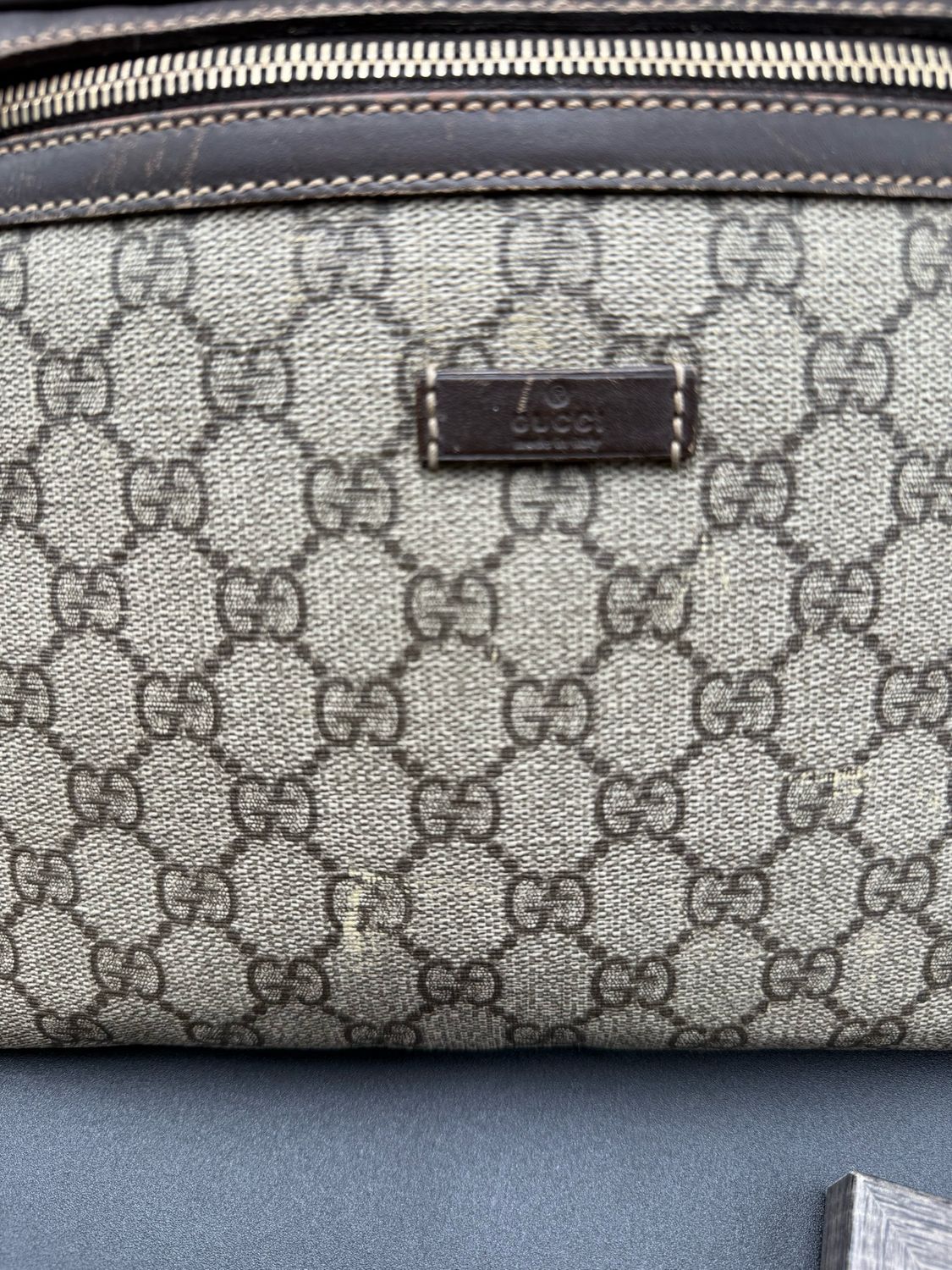 Gucci Monogram Supreme Plus Bum Bag Belt Bag 