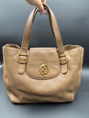 Gucci Pebbled Leather Tote Shoulder Blondie 
