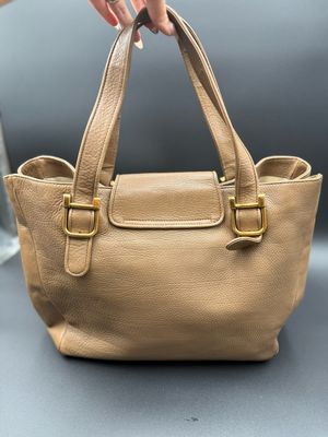 Gucci Pebbled Leather Tote Shoulder Blondie 