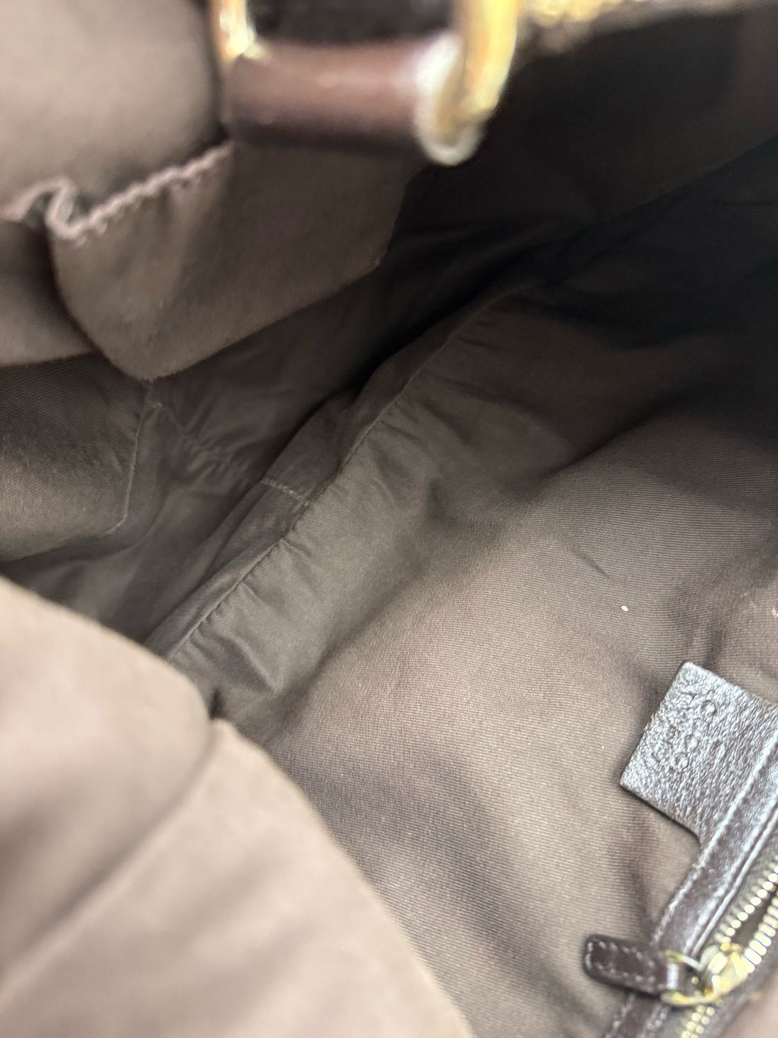 Gucci Monogram Canvas Charlotte Tote Hobo Shoulder