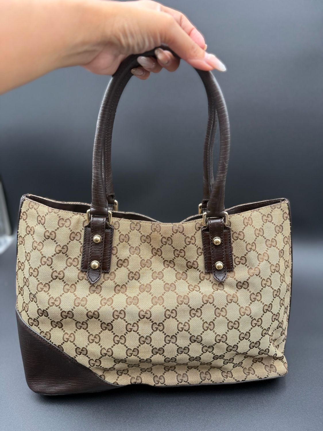 Gucci Hasler Tote Web Shoulder Bag