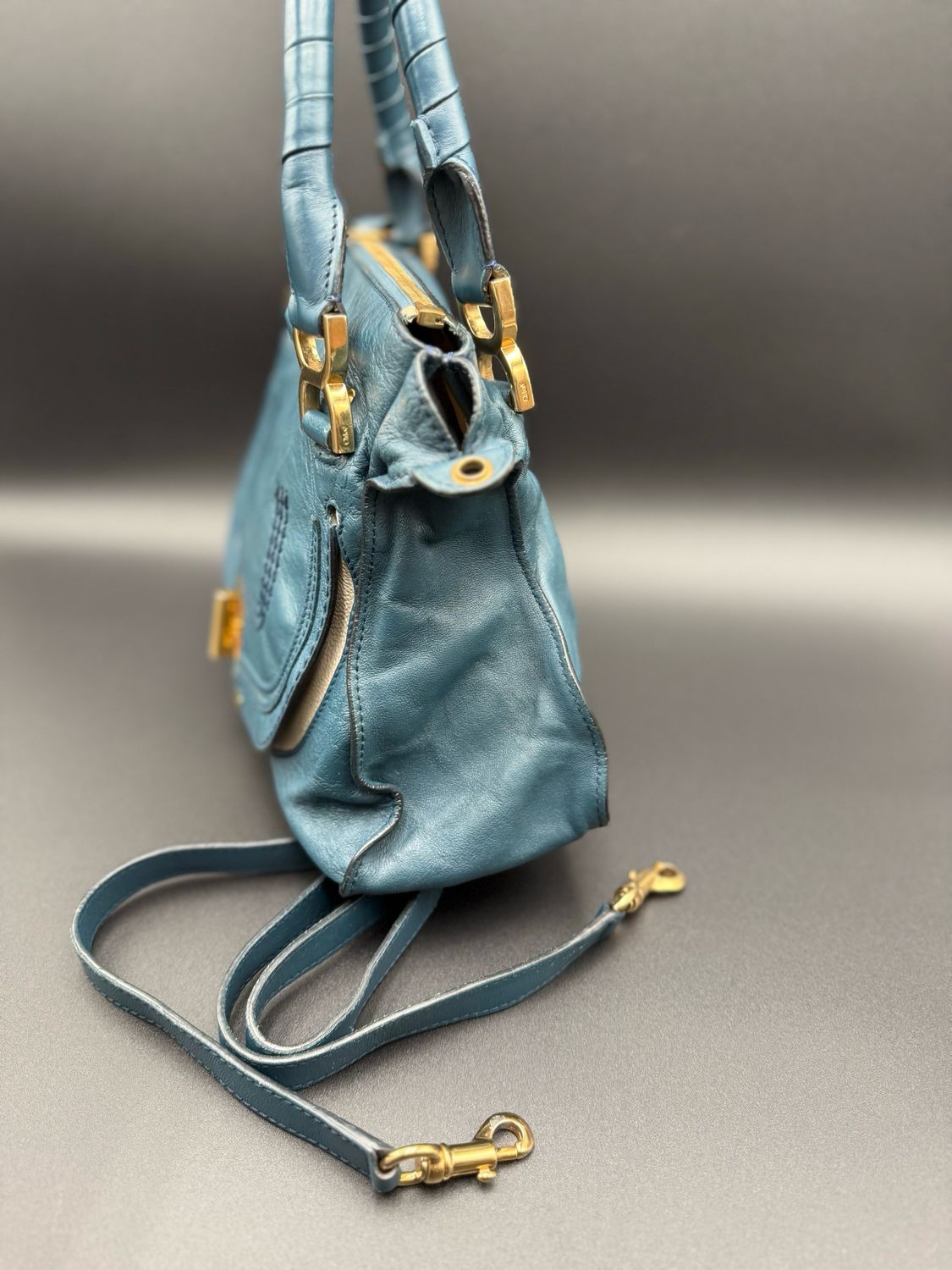 Chloe Marcie Turnlock Medium Messenger Crossbody