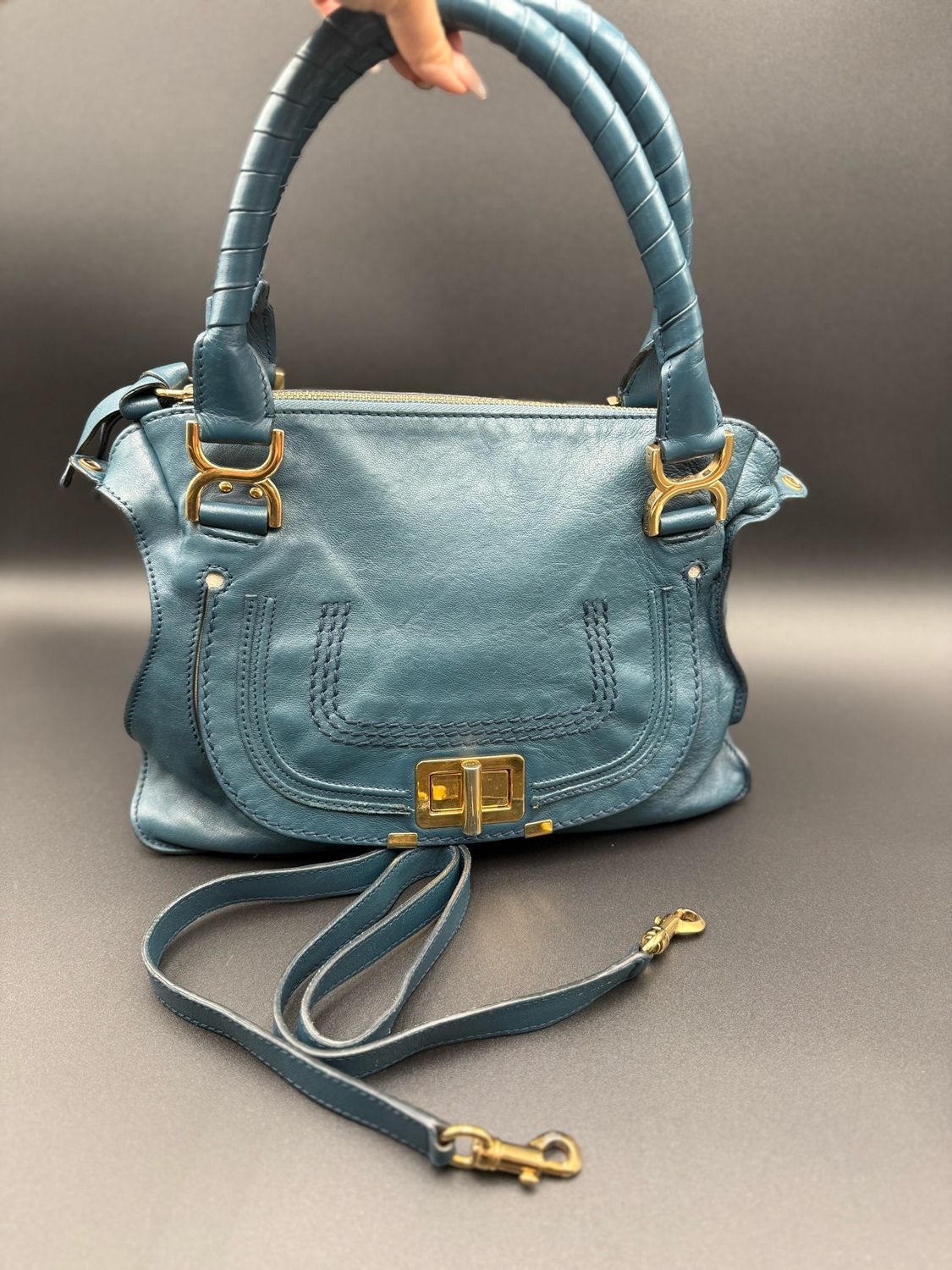 Chloe Marcie Turnlock Medium Messenger Crossbody