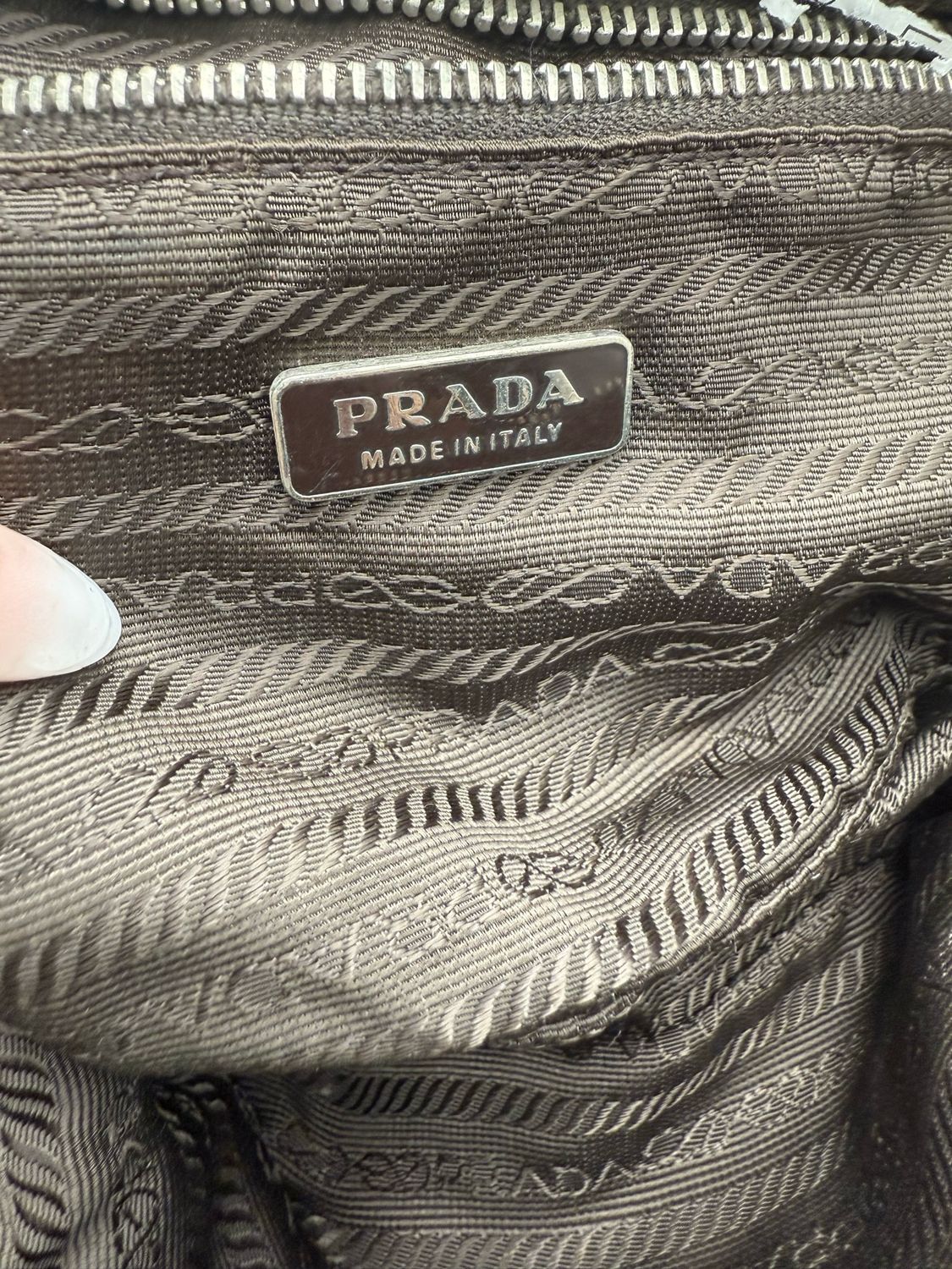 Prada Nylon Tessuro Sirio Pochette Hobo
