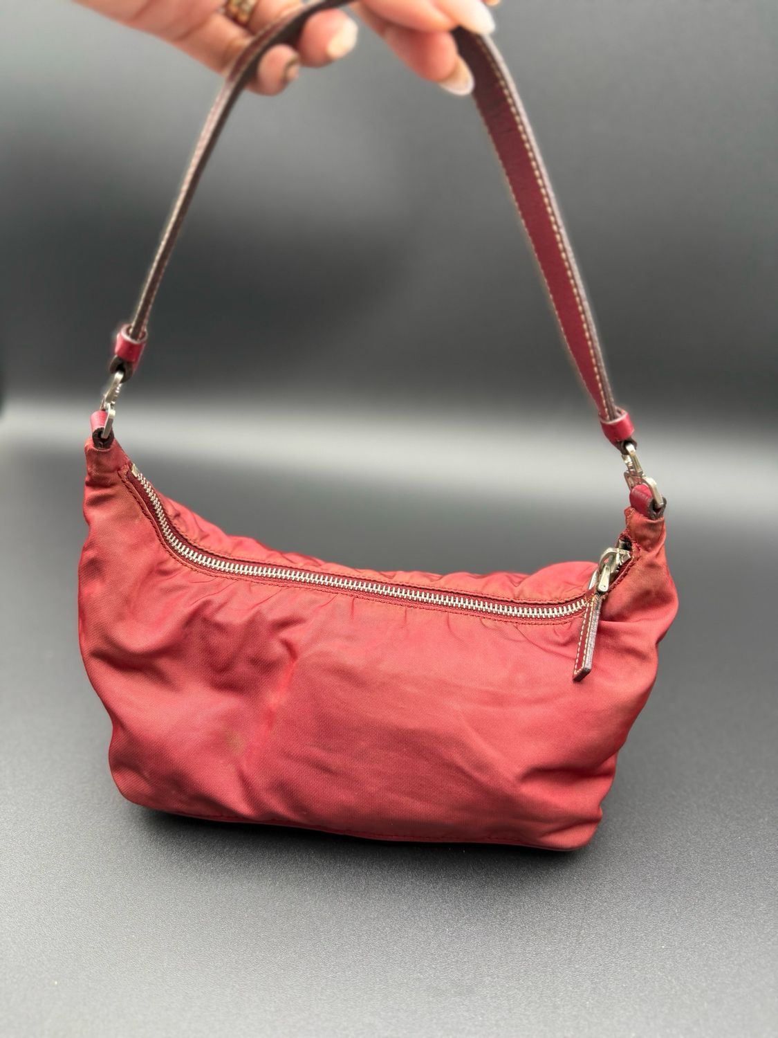 Prada Nylon Tessuro Sirio Pochette Hobo