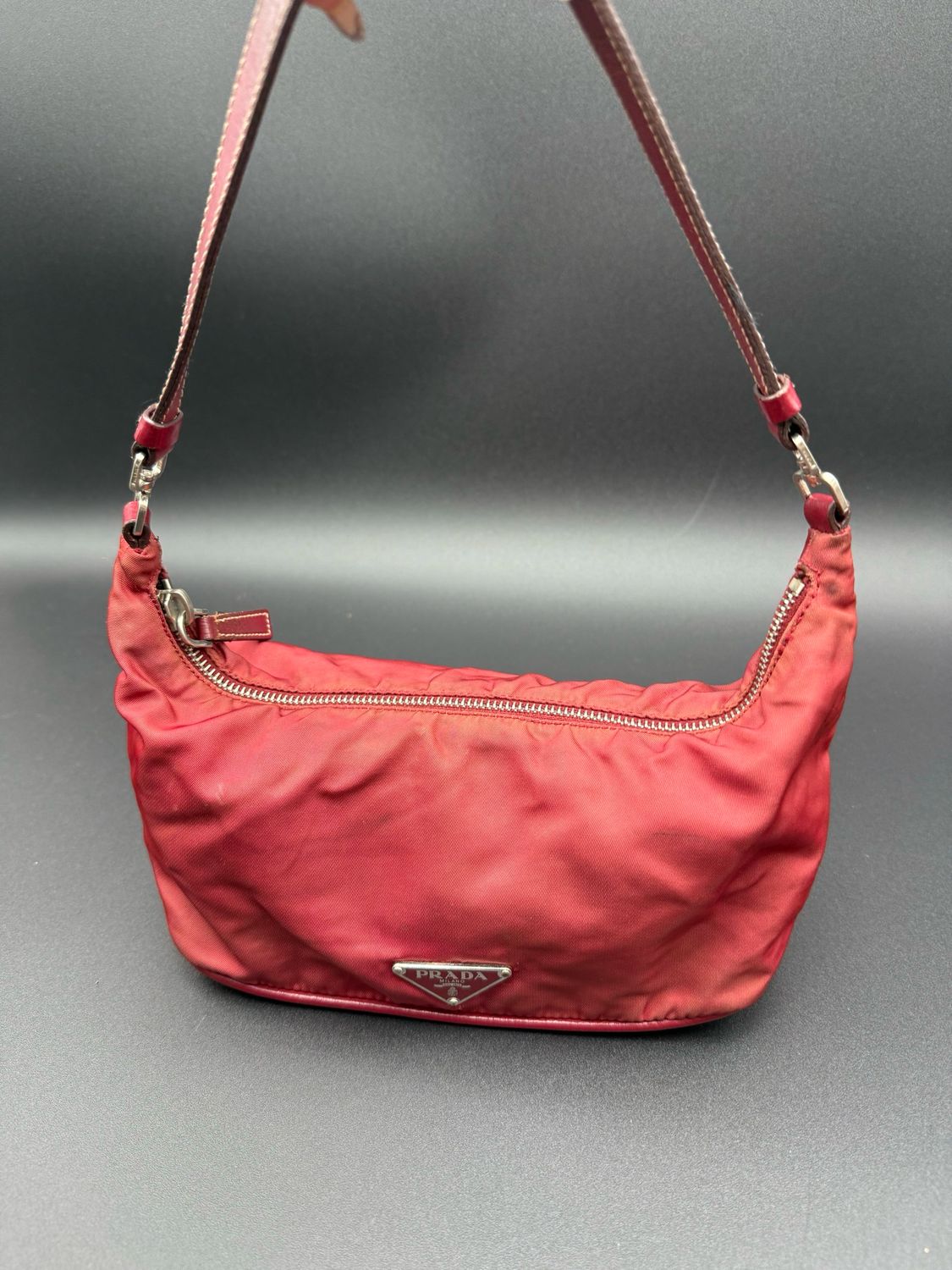 Prada Nylon Tessuro Sirio Pochette Hobo