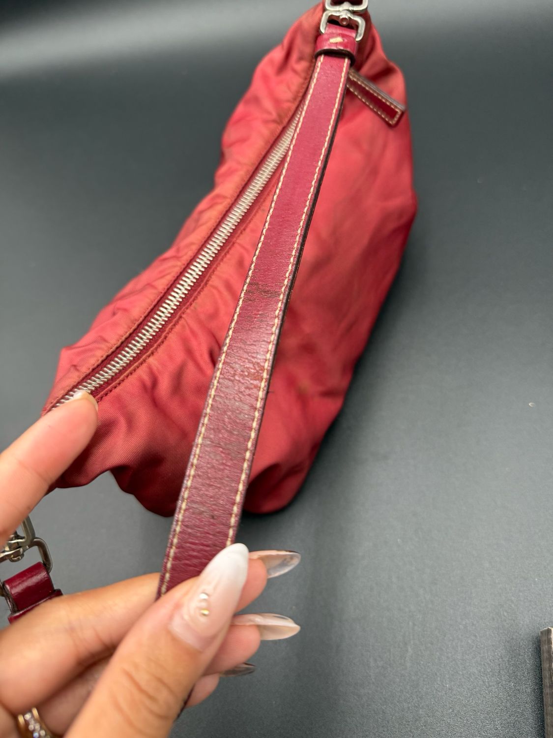 Prada Nylon Tessuro Sirio Pochette Hobo