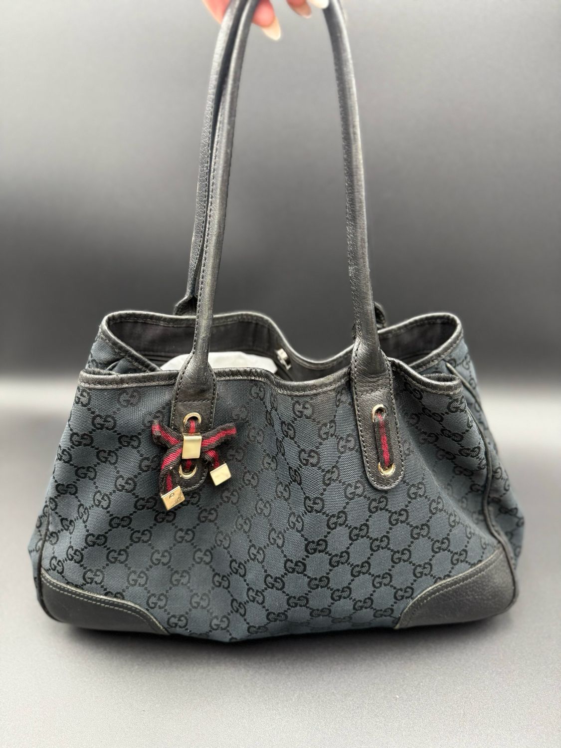 Gucci Monogram Canvas Princy Tote Shoulder