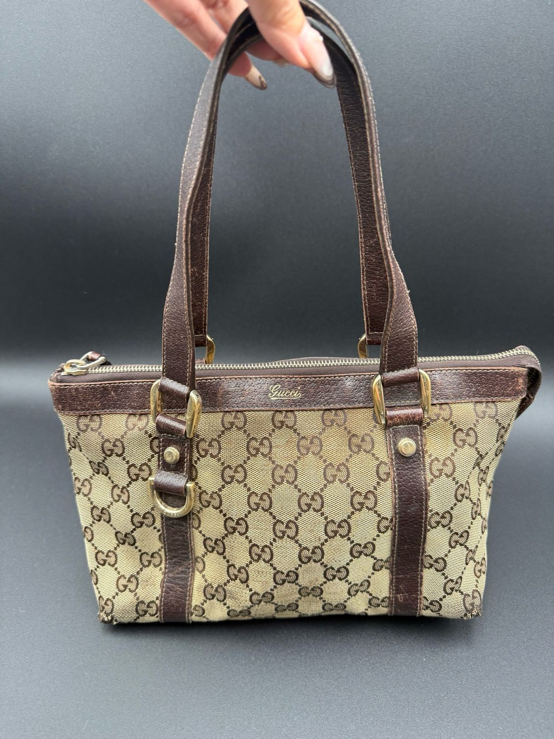 Gucci Monogram Abbey Tote Shoulder Small