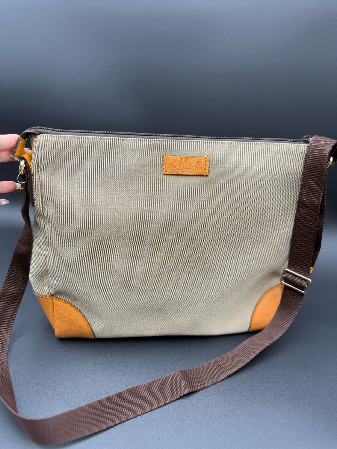Gucci Canvas Messenger Crossbody Sling