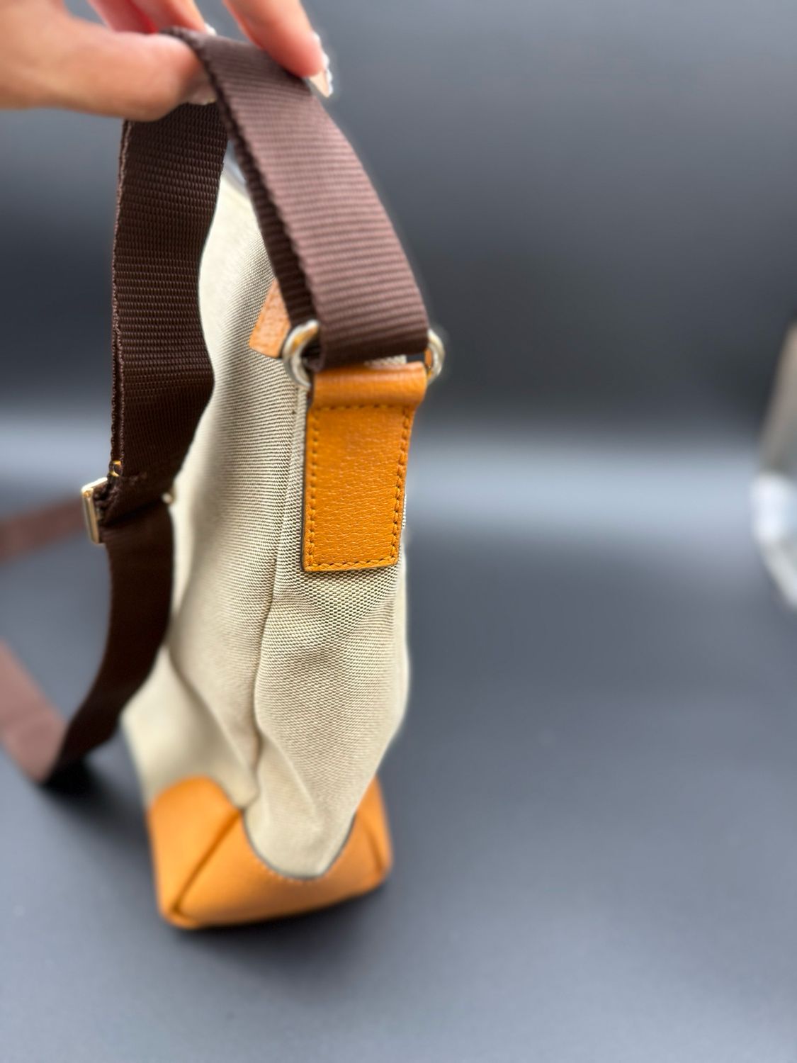 Gucci Canvas Messenger Crossbody Sling