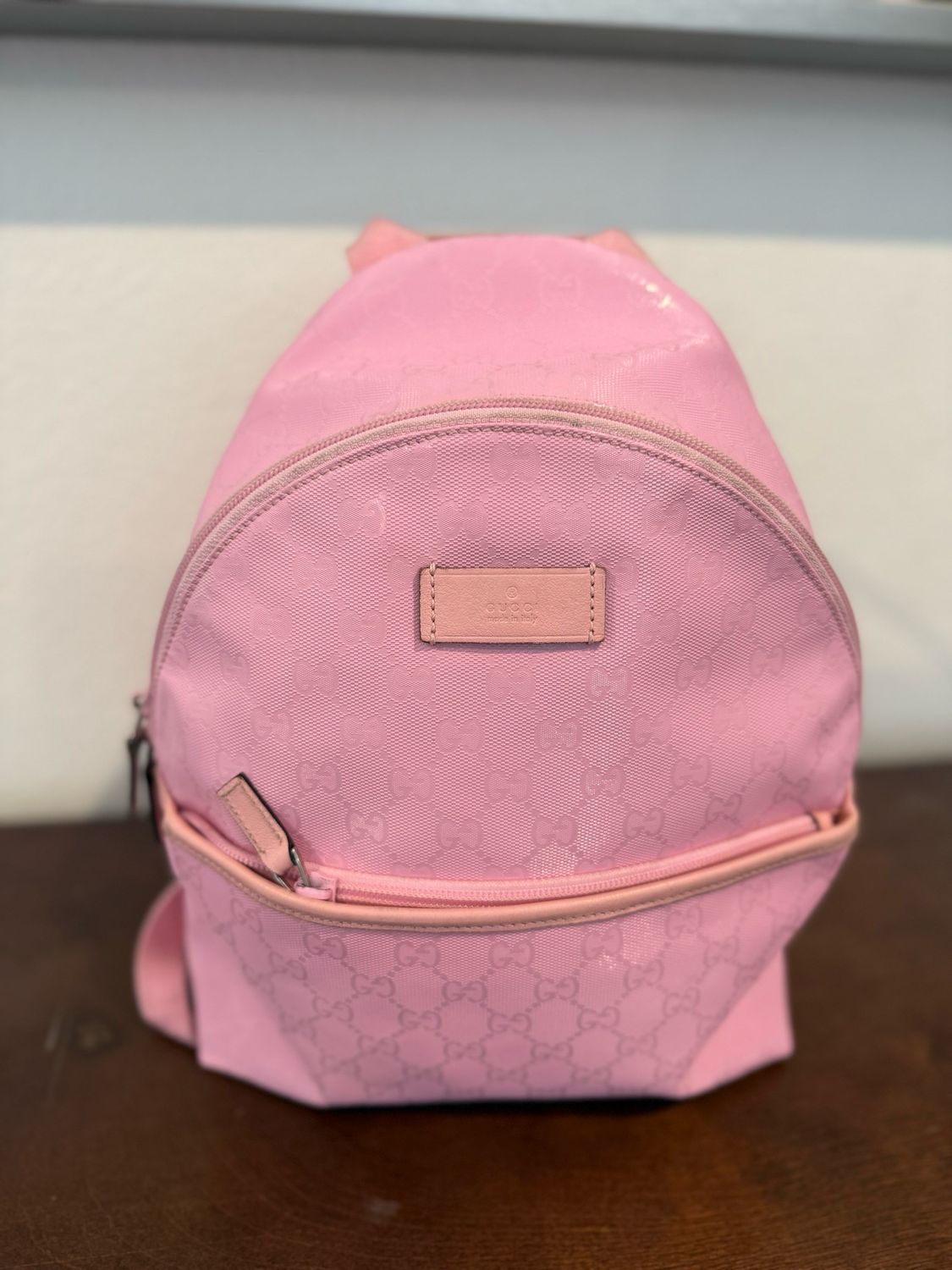 Gucci Backpack Supreme Pink 