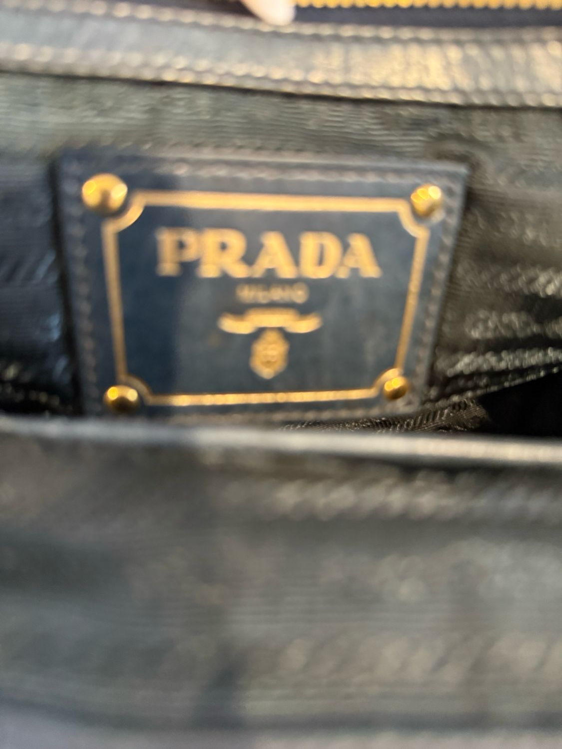 Prada Vitello Shine Daino Leather Convertible Sling Messenger