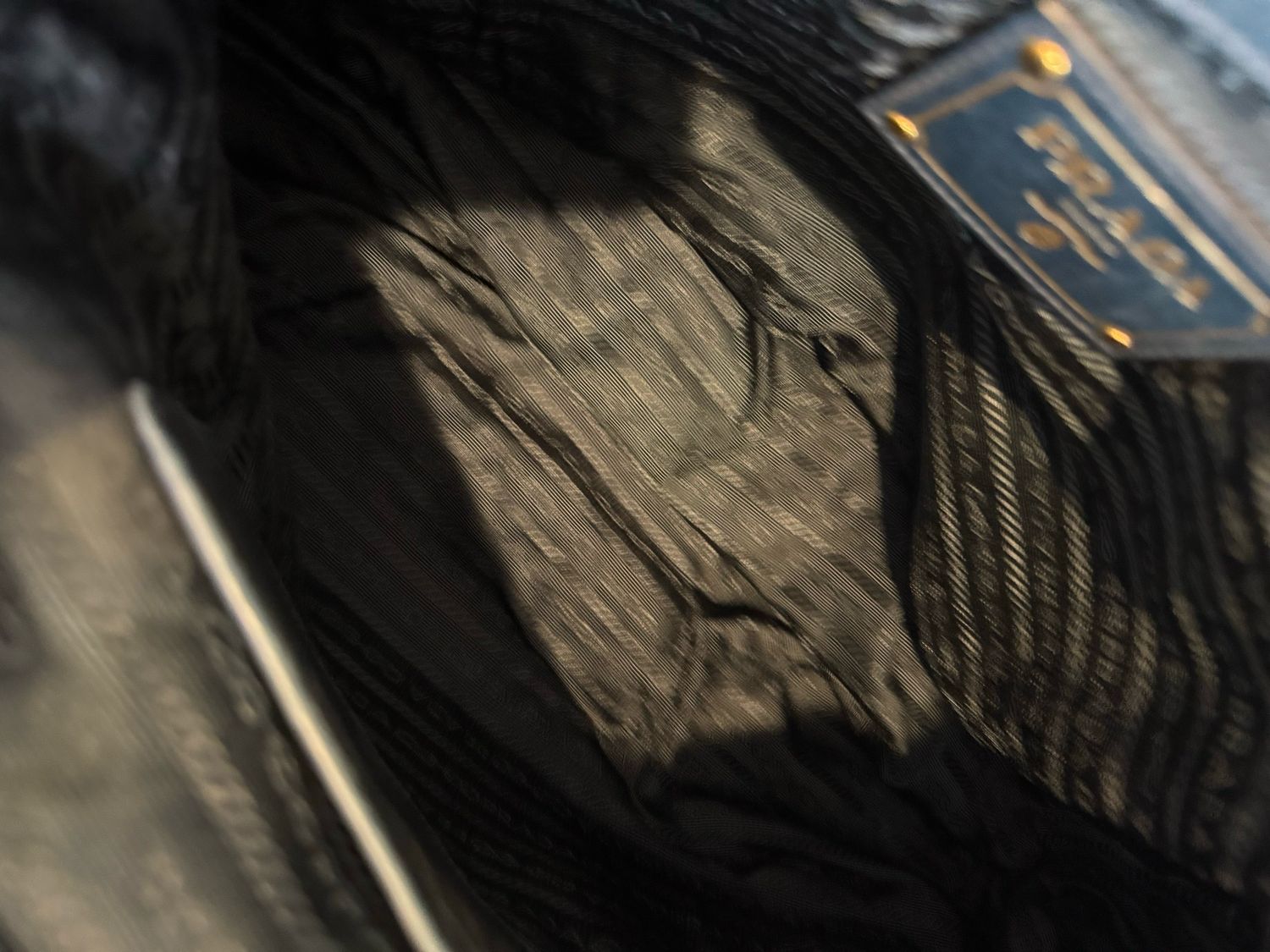 Prada Vitello Shine Daino Leather Convertible Sling Messenger