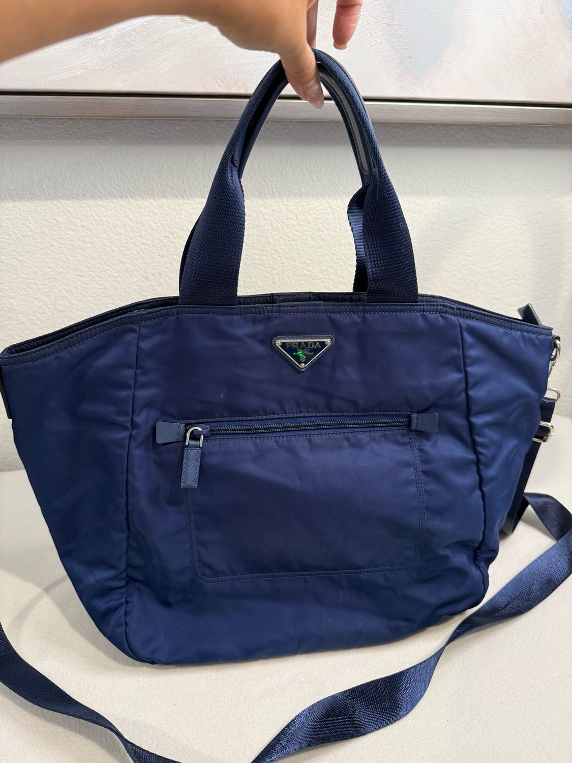 Prada Nylon Tessuto Saffiano Messenger Crossbody