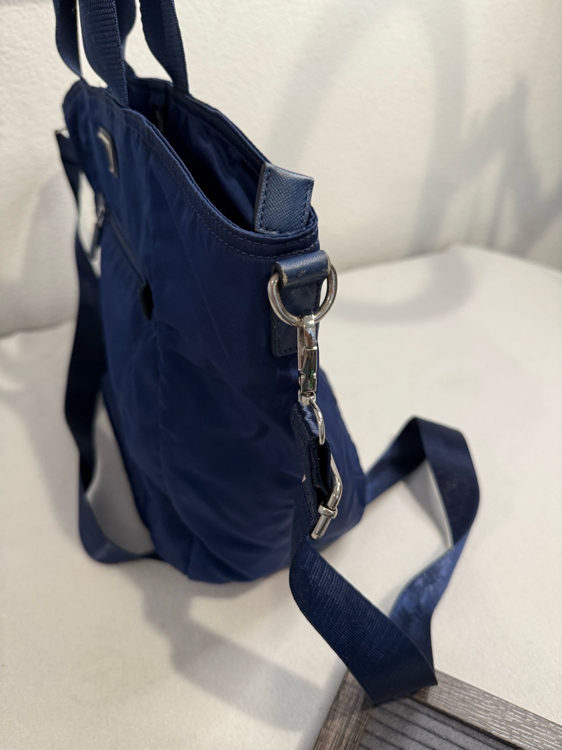 Prada Nylon Tessuto Saffiano Messenger Crossbody