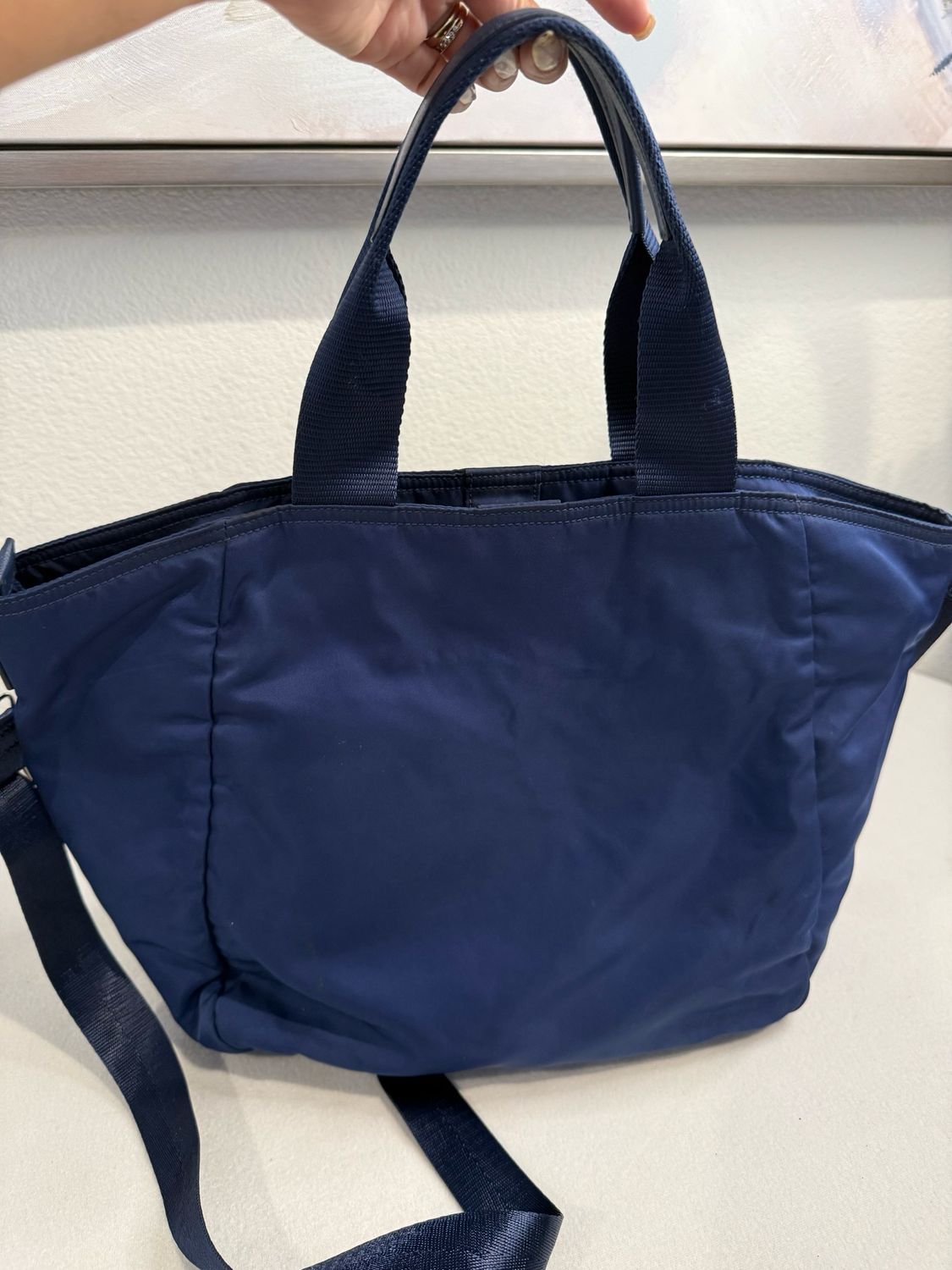 Prada Nylon Tessuto Saffiano Messenger Crossbody