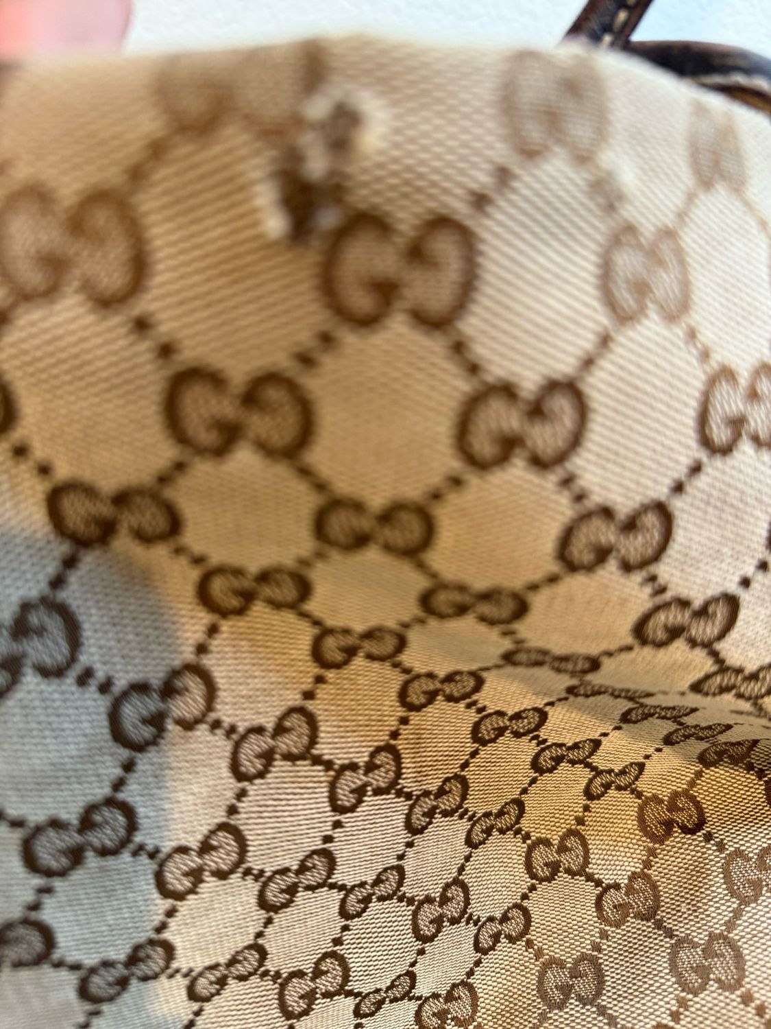 Gucci Monogram Canvas New Britt Medium Tote