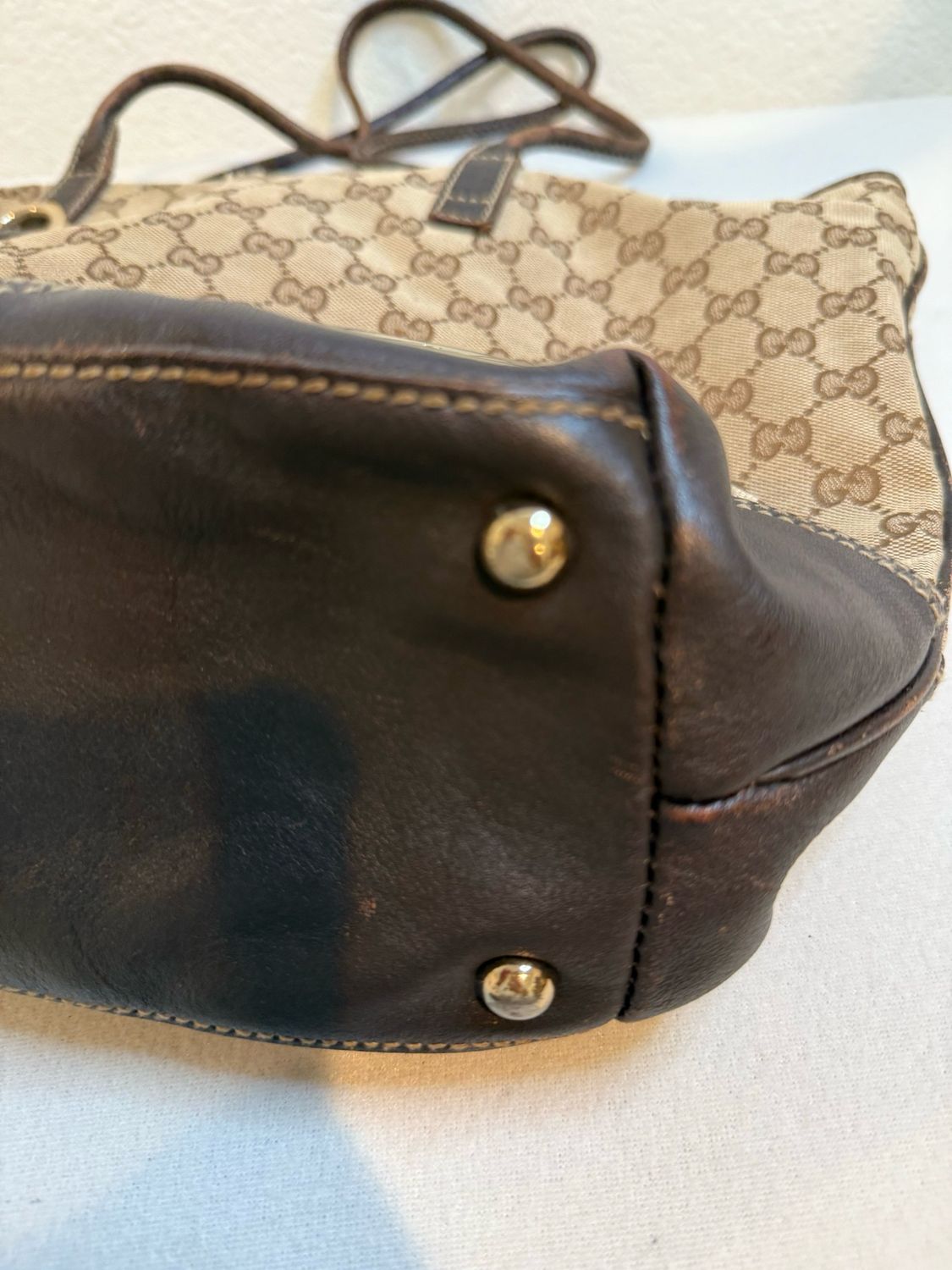 Gucci Monogram Canvas New Britt Medium Tote