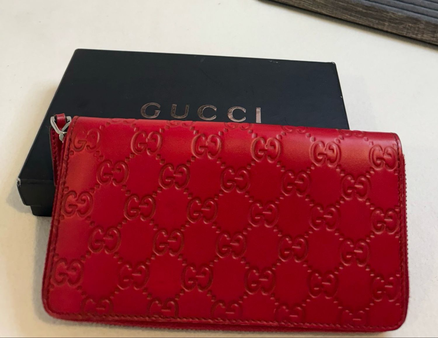 Gucci Monogram Leather Guccissima Ziparound Wallet