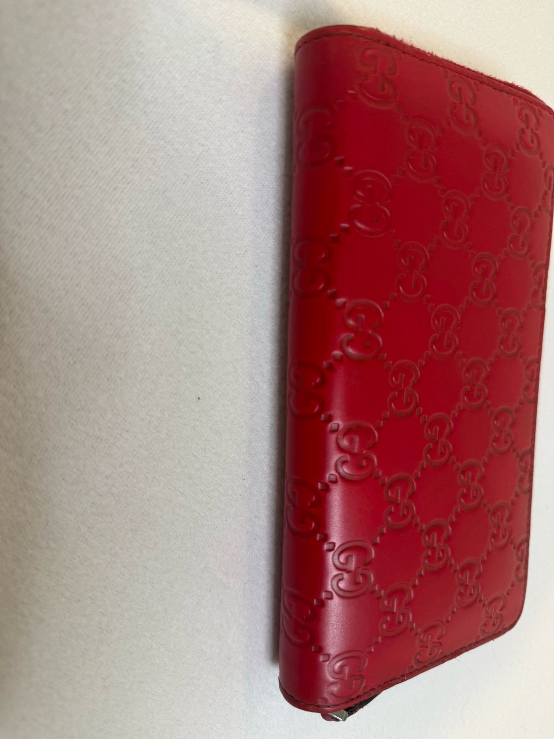 Gucci Monogram Leather Guccissima Ziparound Wallet