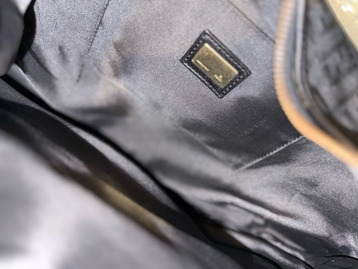 Fendi Zucca Canvas Cuoio Chef Hobo Shoulder