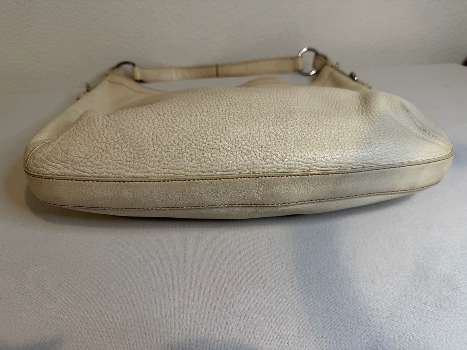 Prada Pebbled Leather Hobo Shoulder