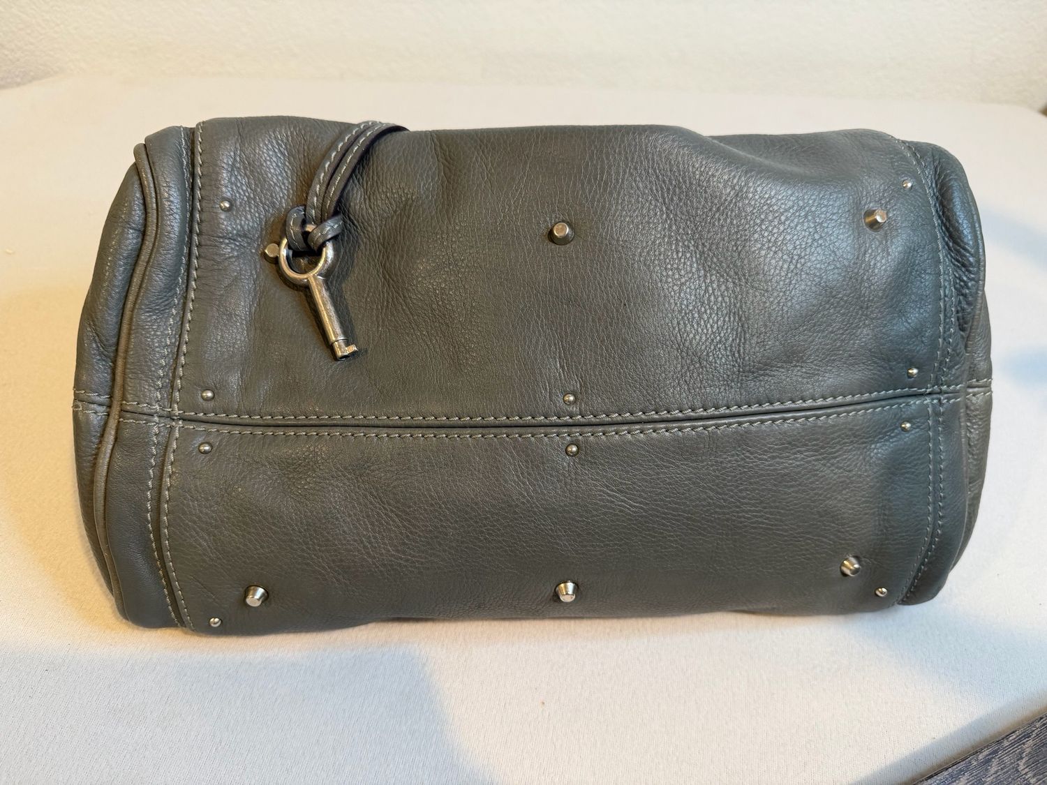 Chloe Paddington Gray Tote Shoulder Bag
