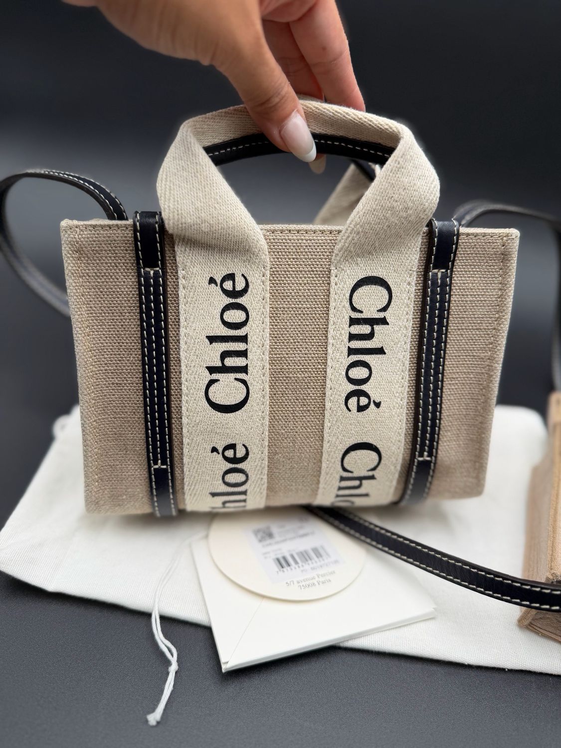 Chloe Mini Woody Messenger Crossbody Sling