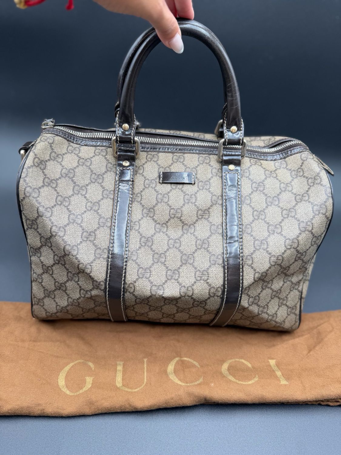 Gucci Supreme Joy Boston Tote Top Handle