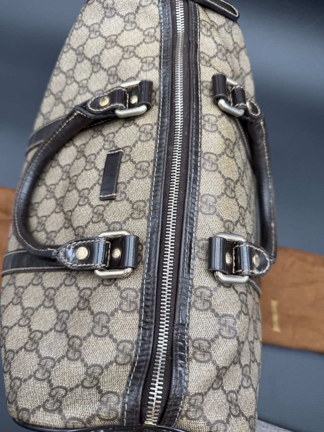 Gucci Supreme Joy Boston Tote Top Handle