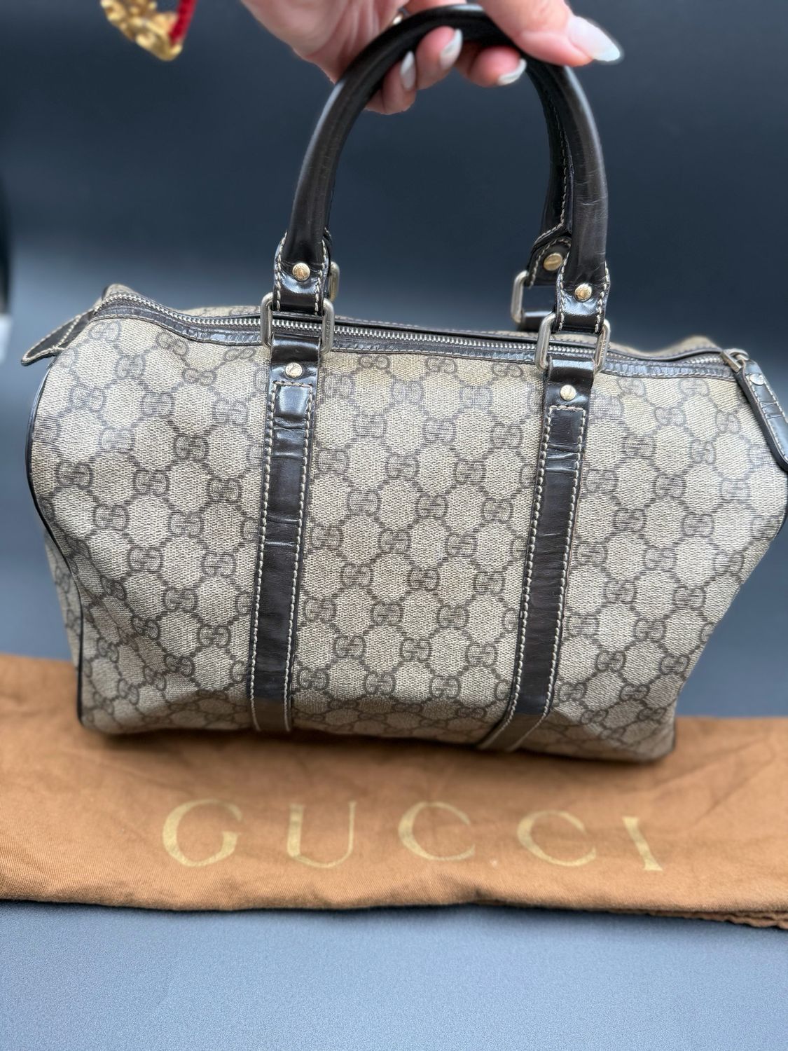 Gucci Supreme Joy Boston Tote Top Handle