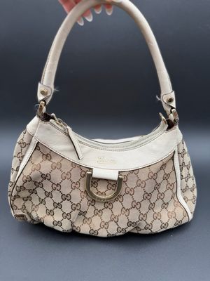 Gucci Abbey Hobo Canvas D-Ring Shoulder