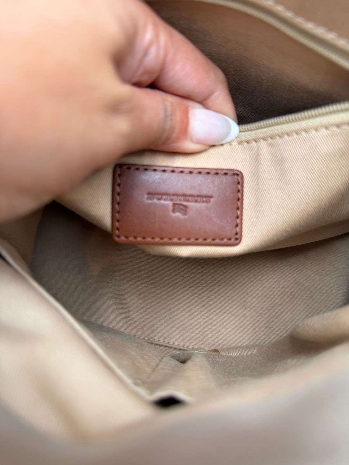 Burberry Vertical Book Tote House Check