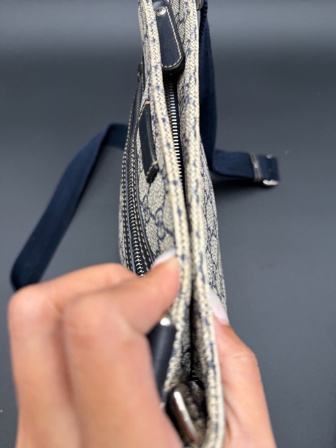 Gucci Flat Messenger Supreme Crossbody Sling