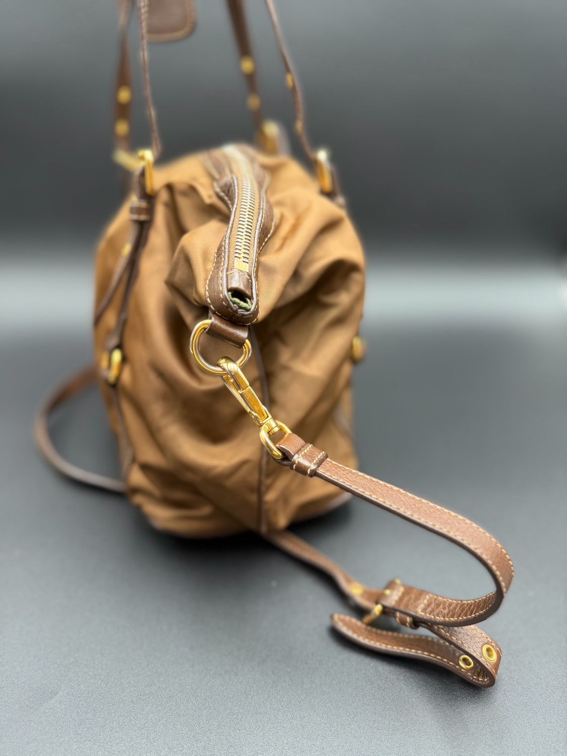 Prada Nylon Tessuto Shoulder Tote Crossbody Shopper