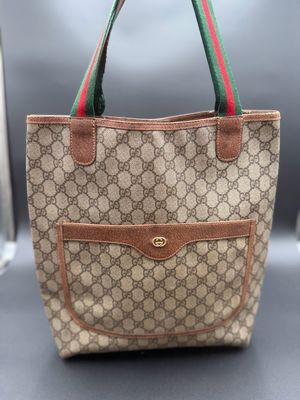Gucci Vintage Supreme Plus Web Strap Tote