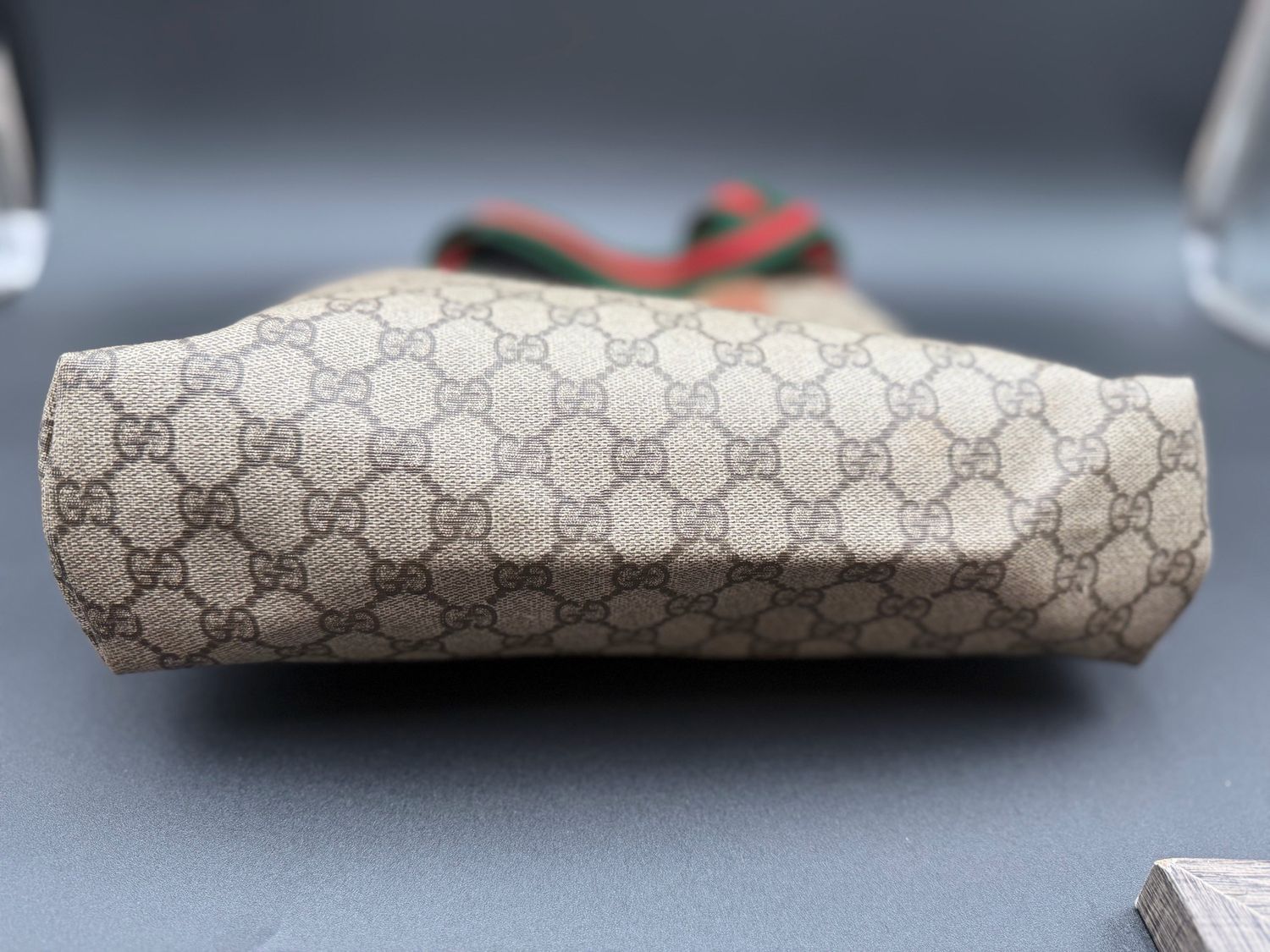 Gucci Vintage Supreme Plus Web Strap Tote