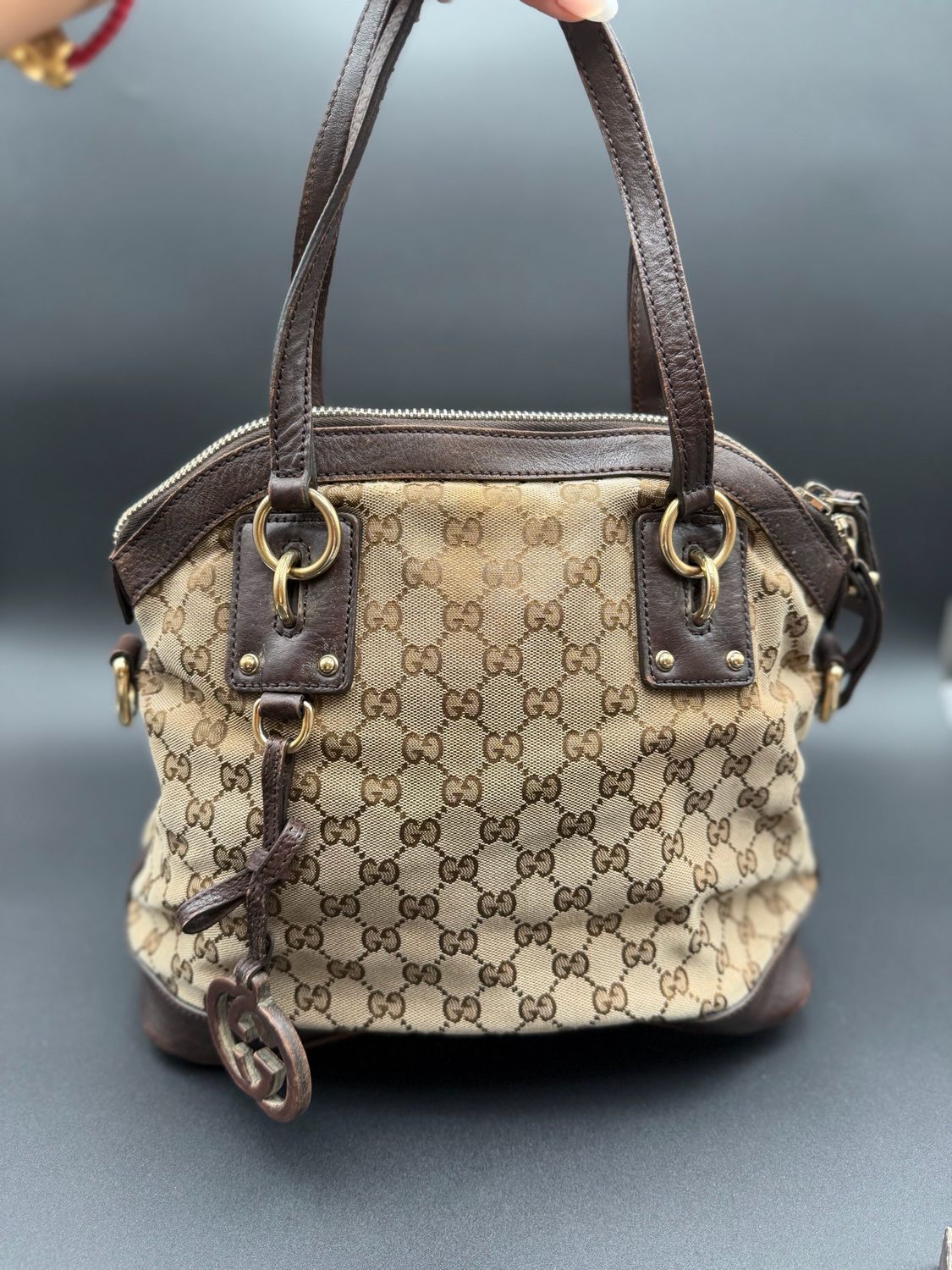 Gucci Monogram Canvas Dome Top Handle