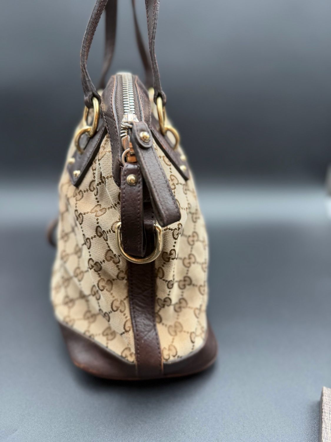 Gucci Monogram Canvas Dome Top Handle