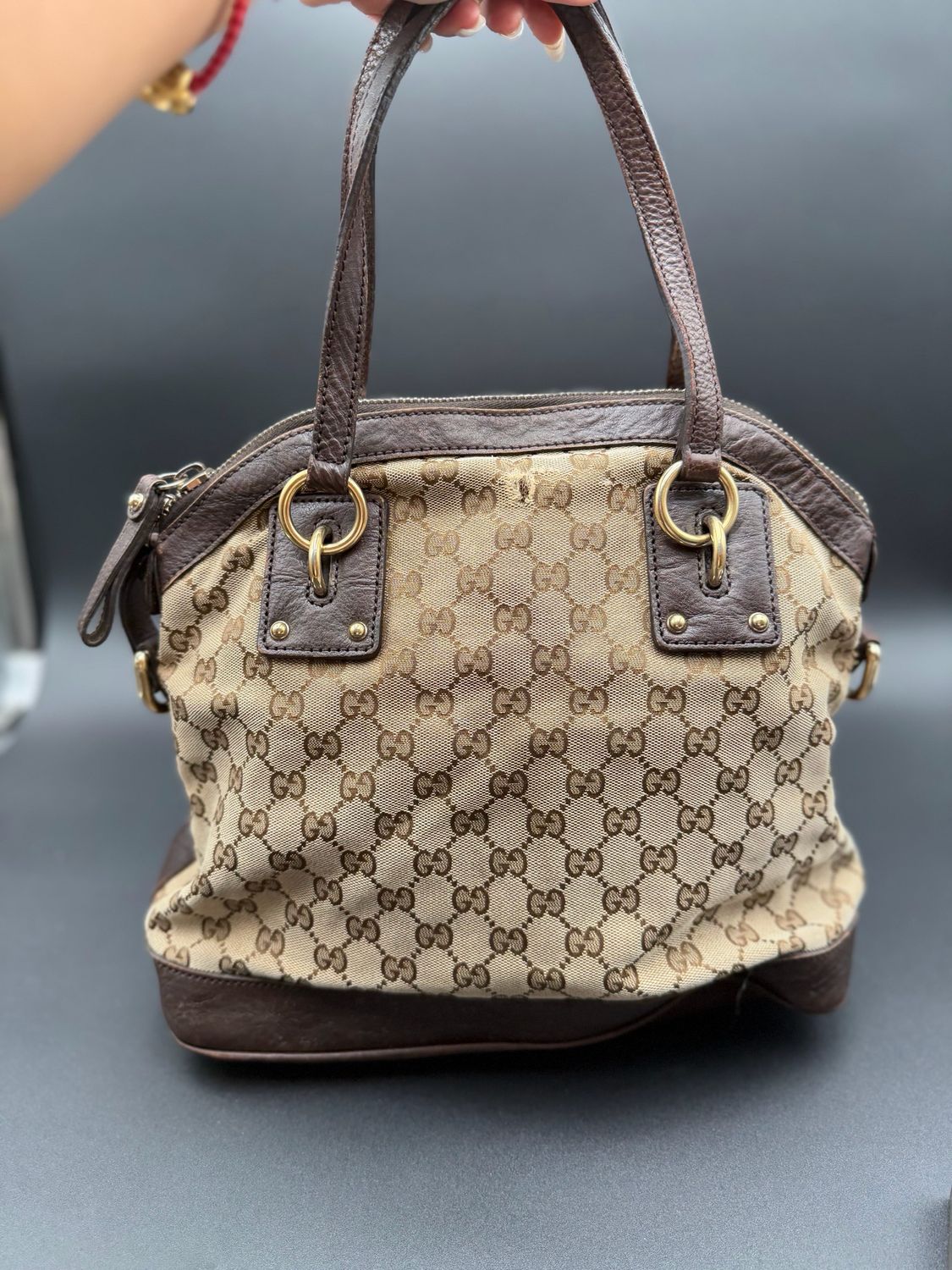 Gucci Monogram Canvas Dome Top Handle