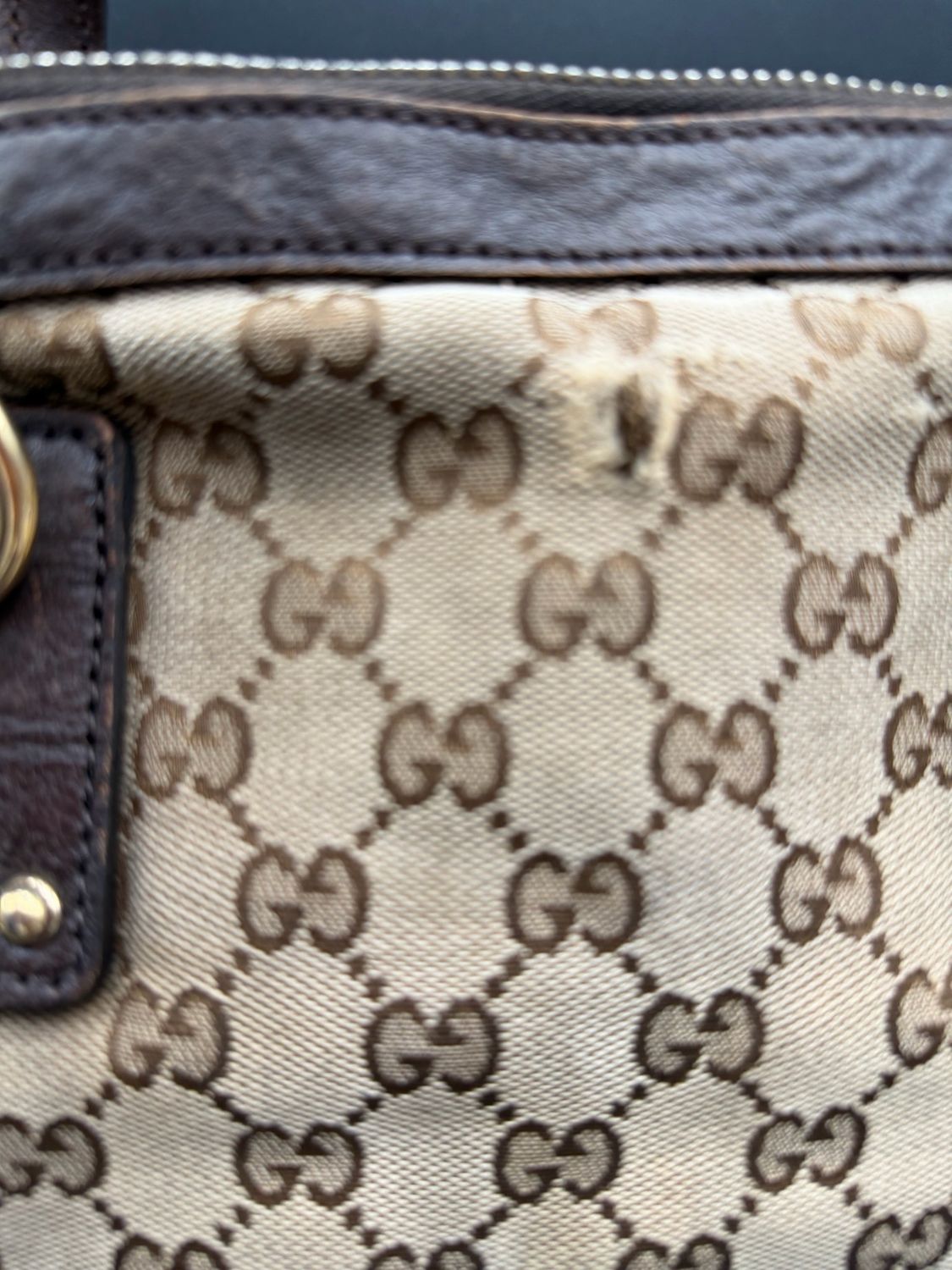 Gucci Monogram Canvas Dome Top Handle
