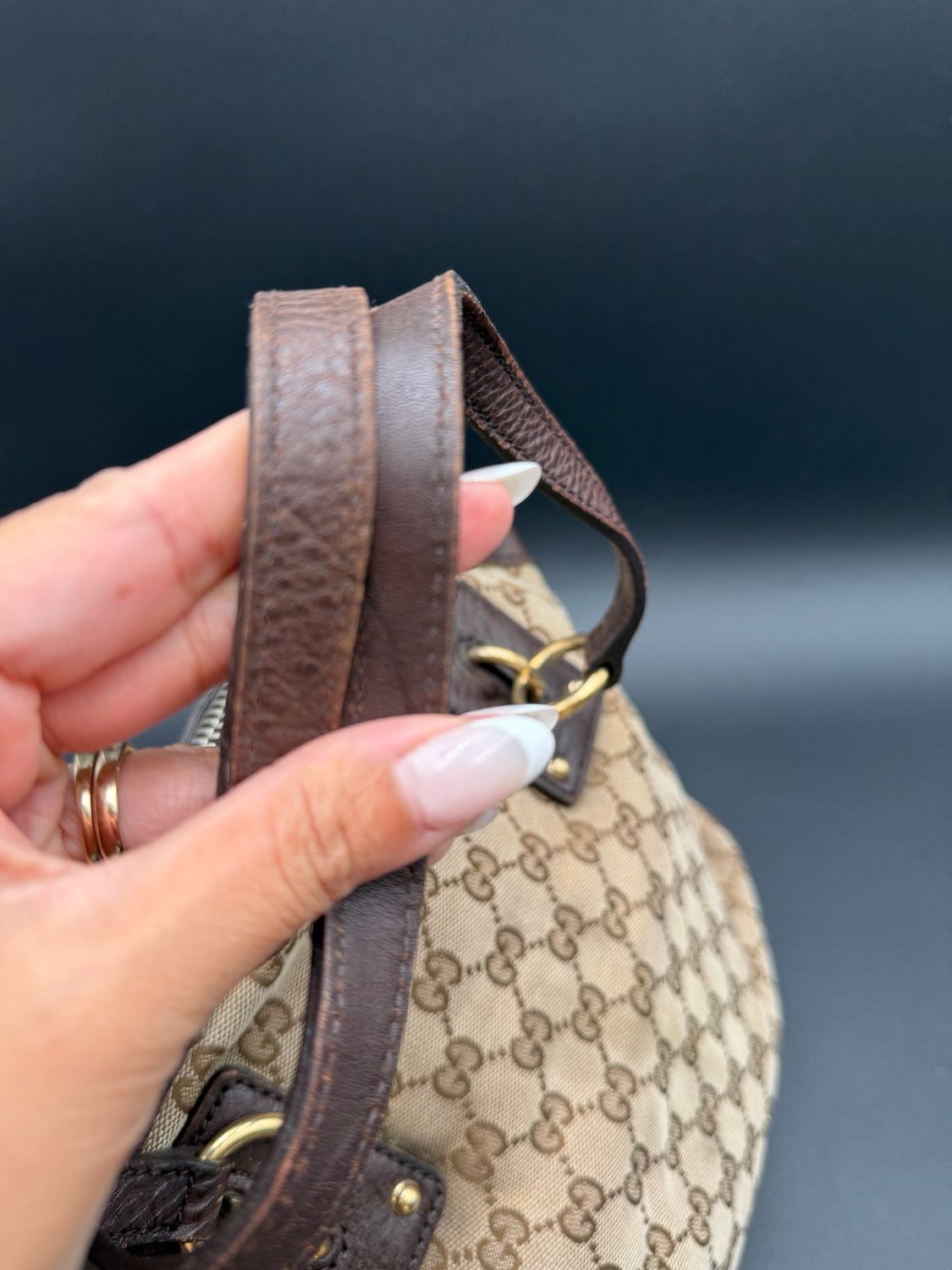 Gucci Monogram Canvas Dome Top Handle