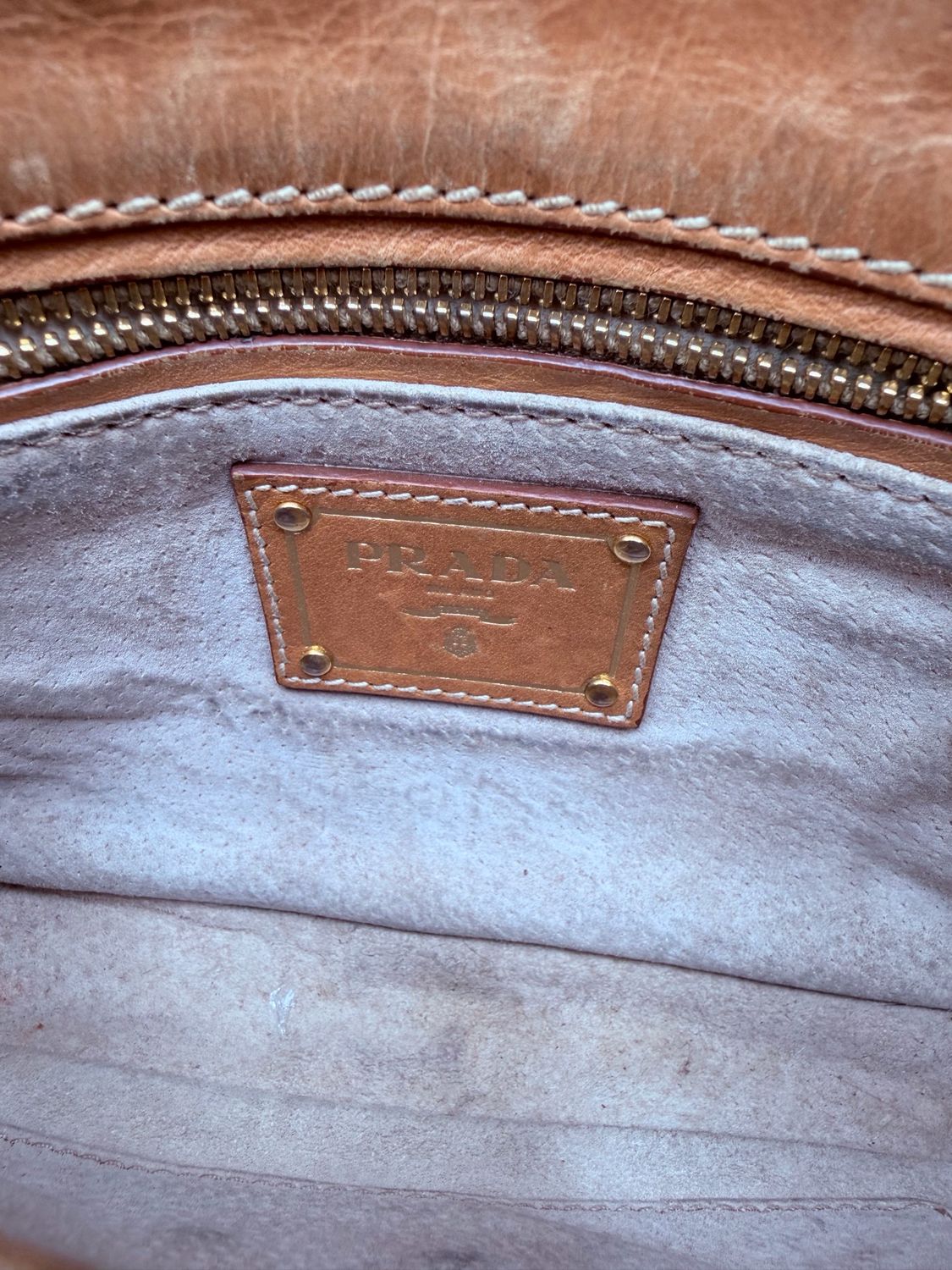 Prada Canapa Righe Stripe Crossbody