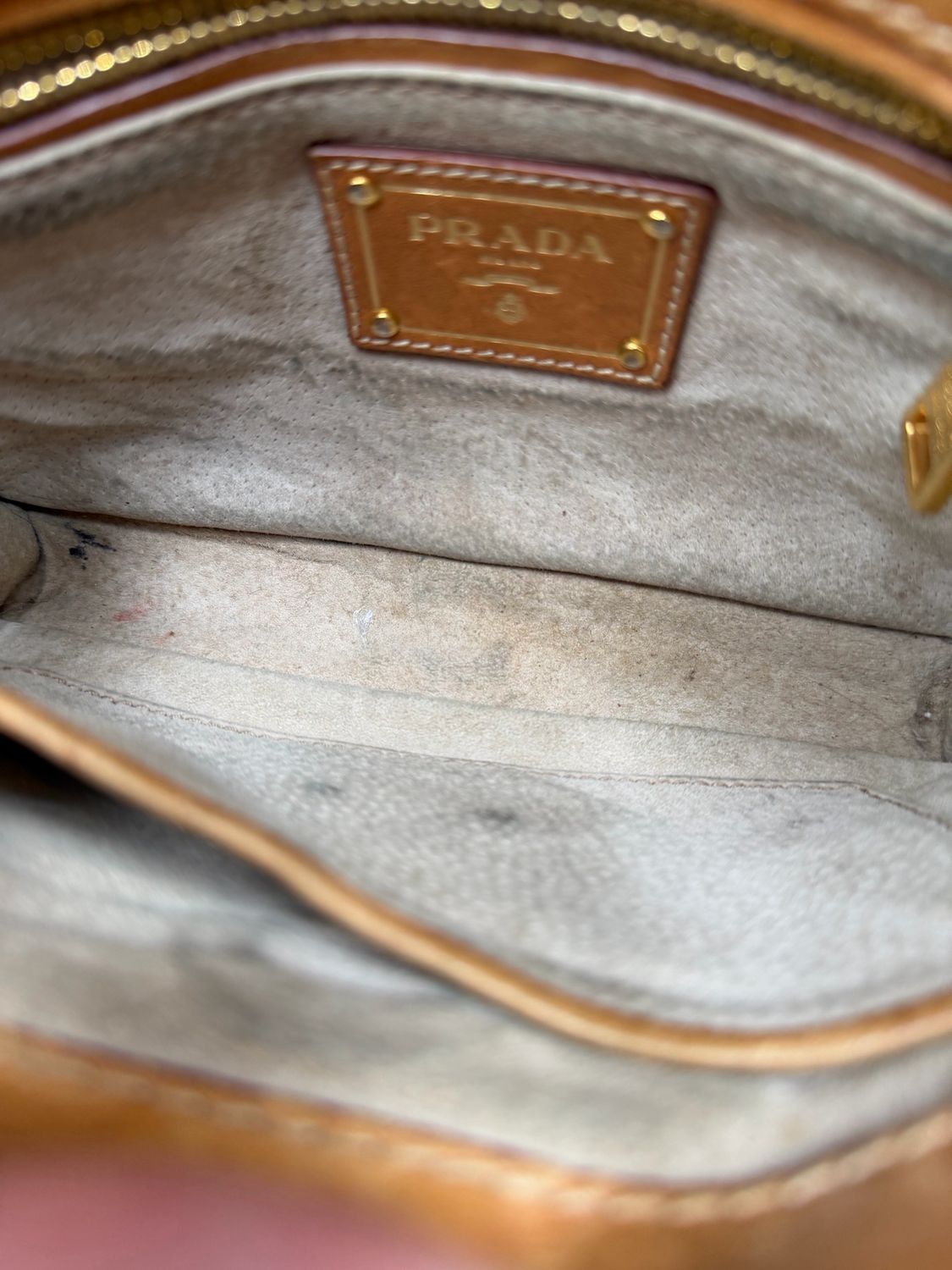 Prada Canapa Righe Stripe Crossbody