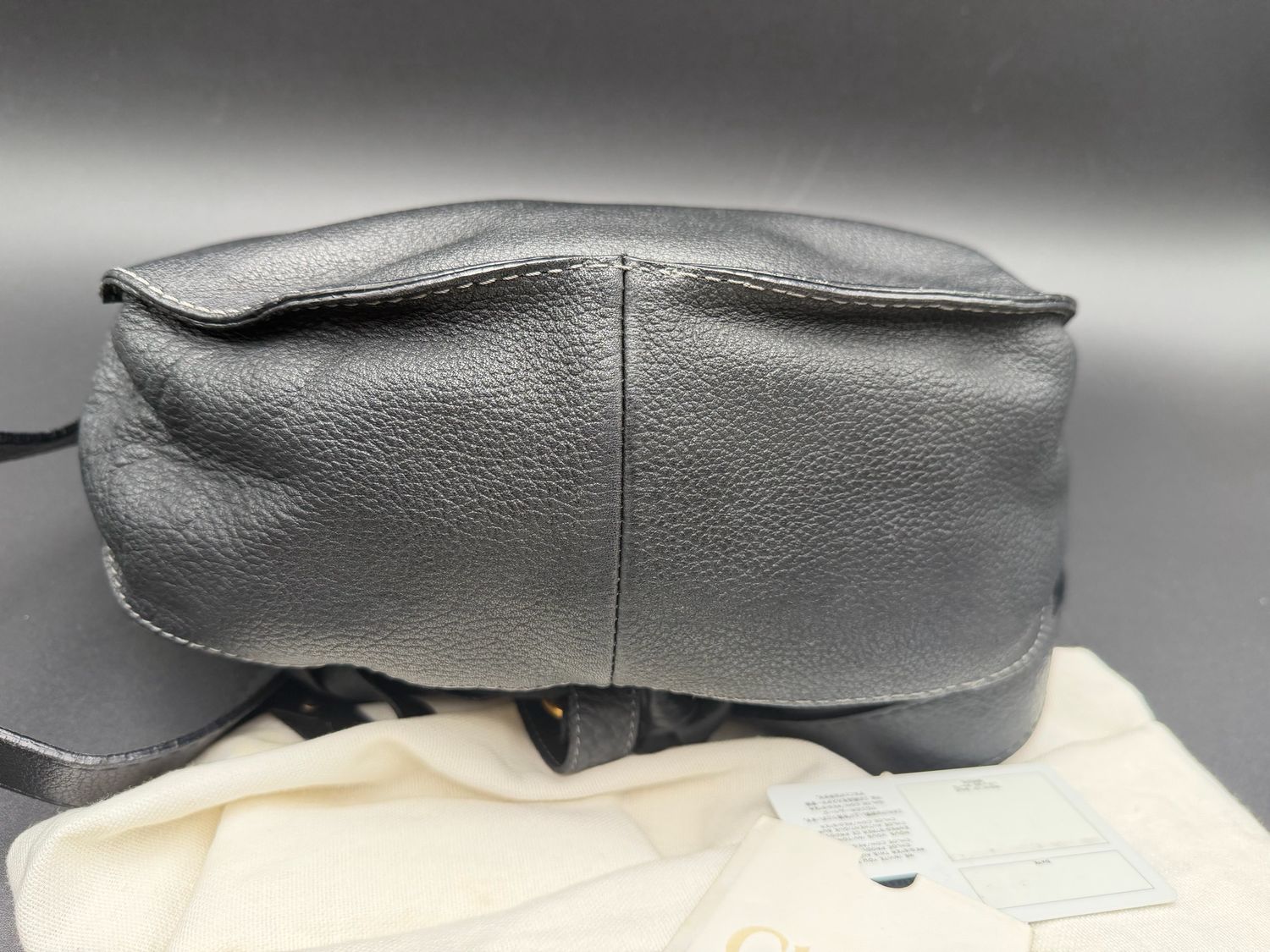 Chloe Marcie Saddle Messenger Crossbody Sling Black
