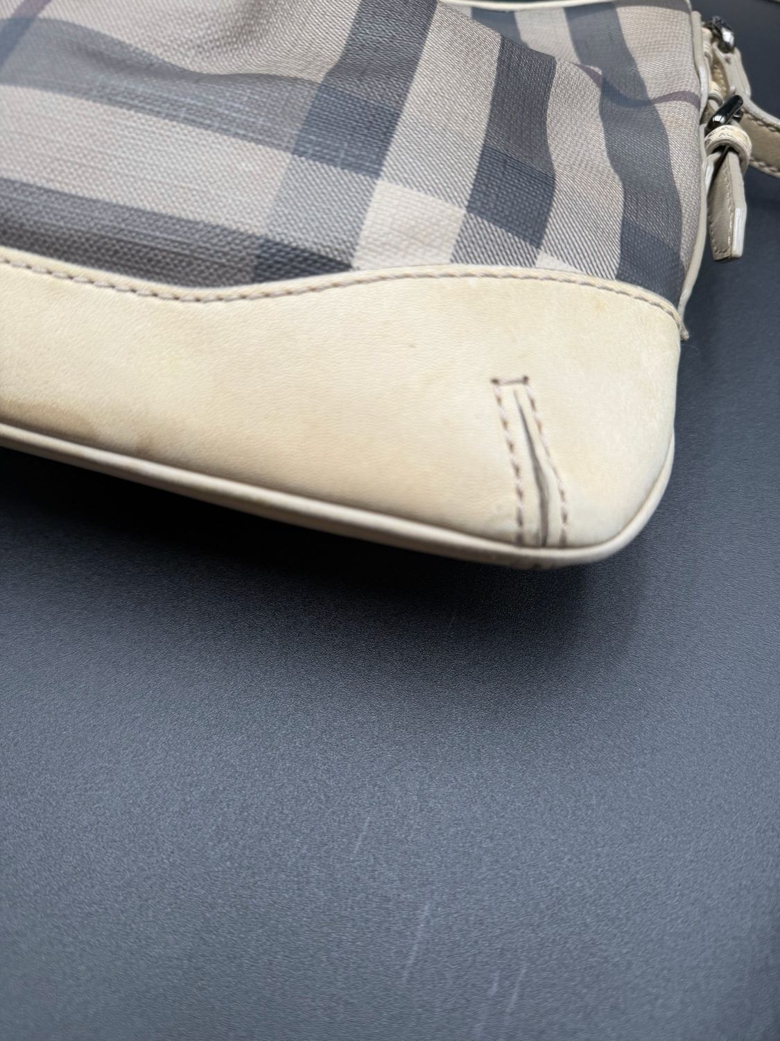 Burberry Smoked Check Hartham Messenger Crossbody Sling