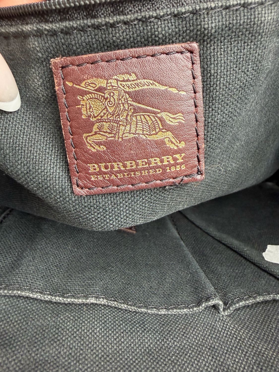 Burberry Haymarket Check Hobo Shoulder Bag