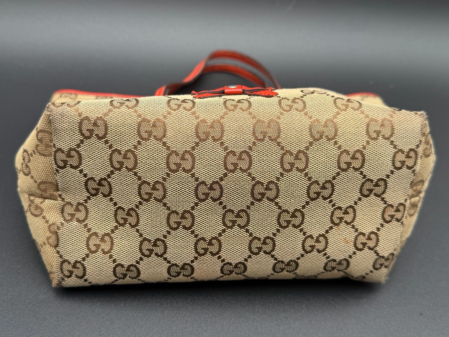 Gucci Monogram Canvas Mini Top Handle Zoo Animal Bird 